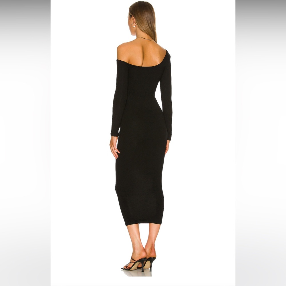 Black off shoulder dress